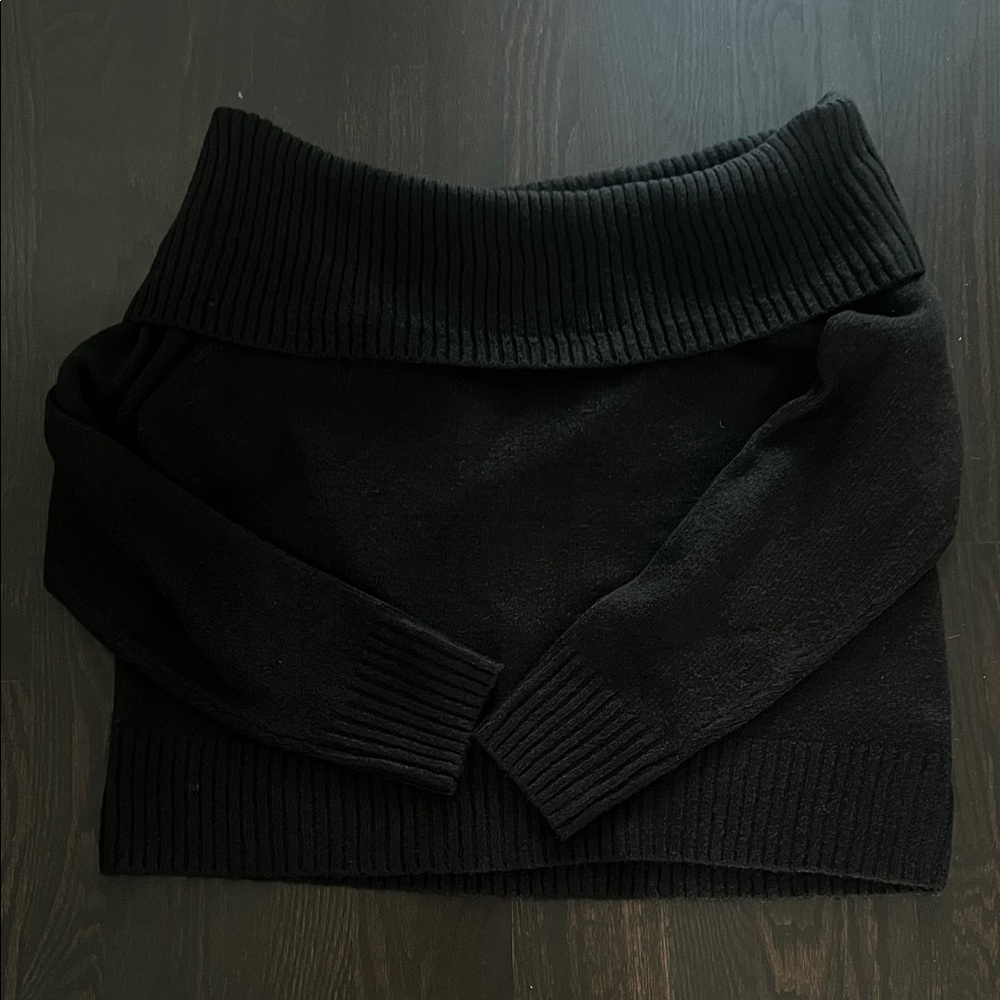 NWT Reitmans Classic Black Off-Shoulder Sweater 2X